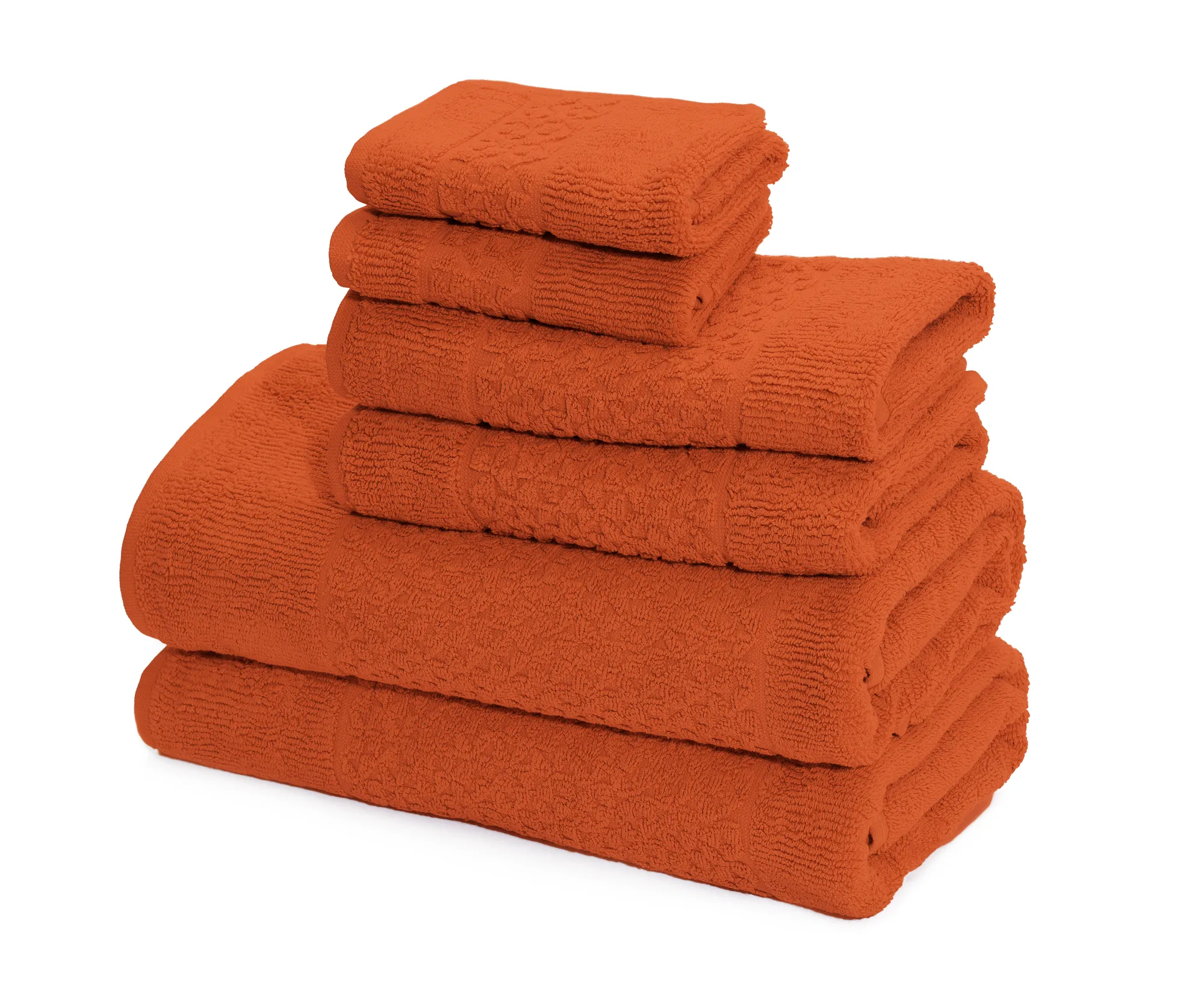 Mei-Tal Turkish Cotton Jacquard Towel Set of 6