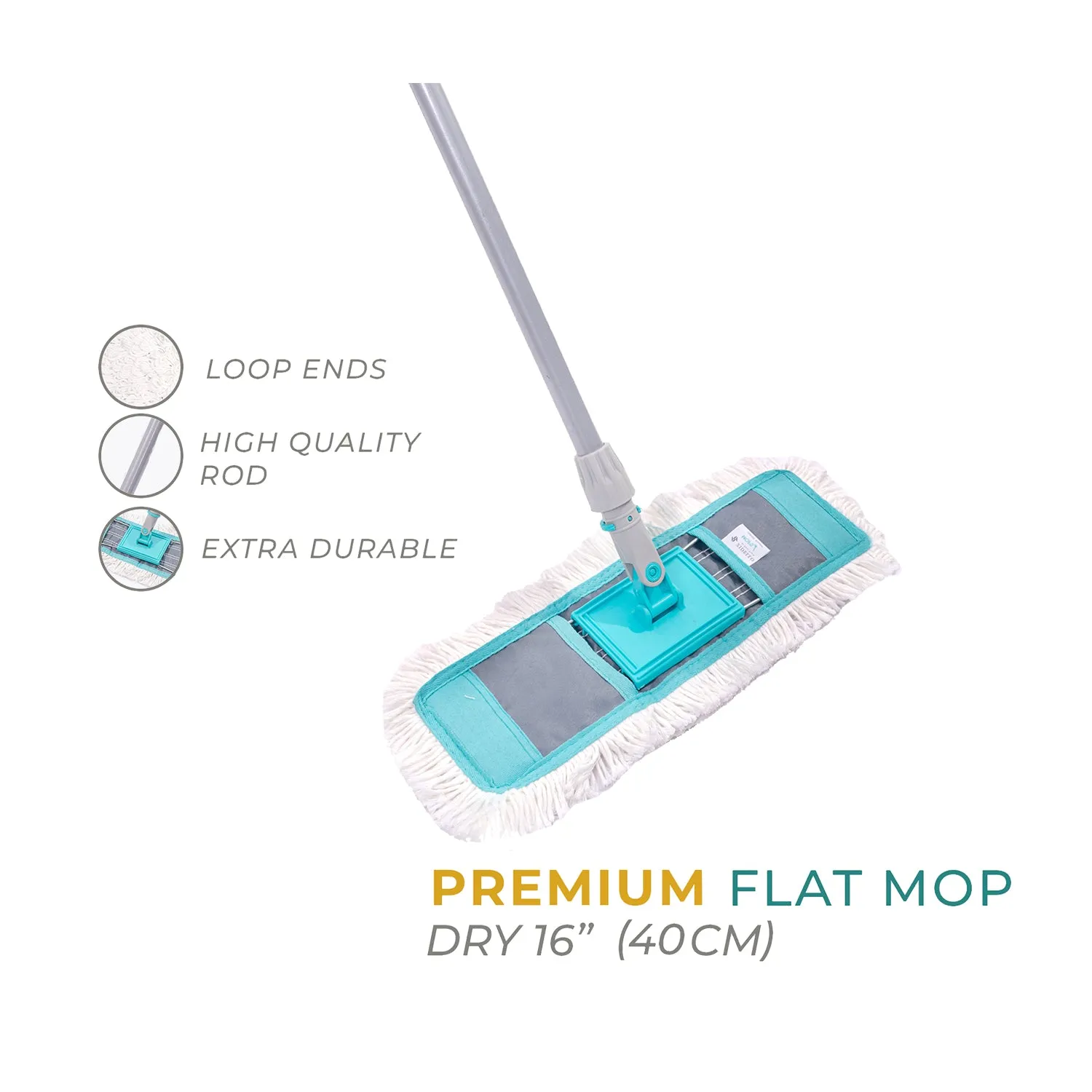 Zidello PREMIUM FLAT MOP - DRY 16" INCH (40CM)